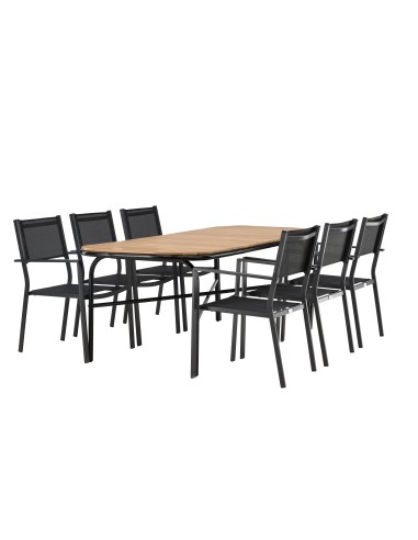 Matgrupp Holmbeck med Copacabana matstolar, 200 × 90 cm