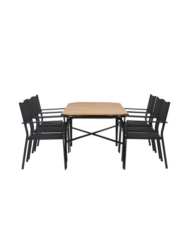 Matgrupp Holmbeck med Copacabana matstolar, 200 × 90 cm