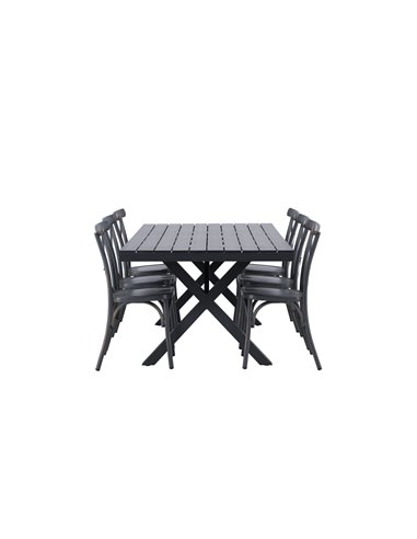 Matgrupp Garcia med Tablas matstolar, 200 × 100 cm
