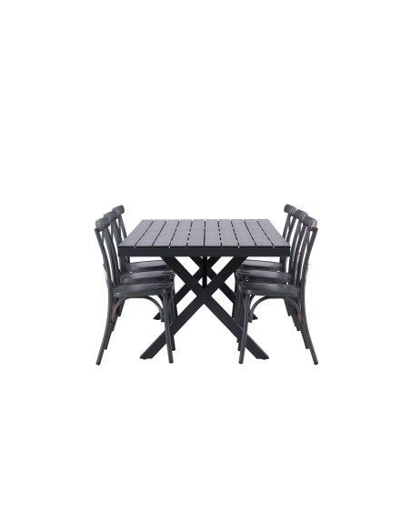 Matgrupp Garcia med Tablas matstolar, 200 × 100 cm