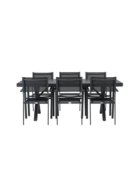 Matgrupp Garcia med Copacabana matstolar, 200 × 100 cm