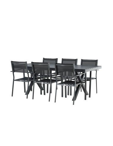 Matgrupp Garcia med Copacabana matstolar, 200 × 100 cm