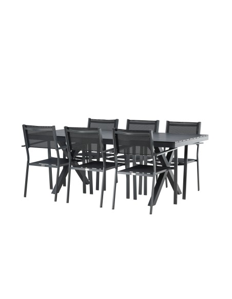Matgrupp Garcia med Copacabana matstolar, 200 × 100 cm