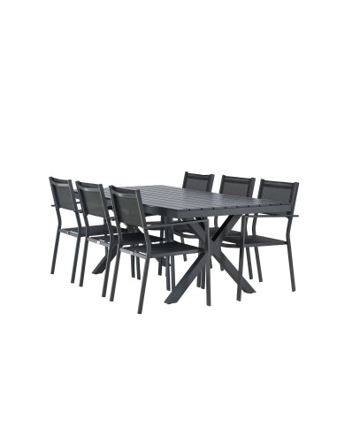 Matgrupp Garcia med Copacabana matstolar, 200 × 100 cm