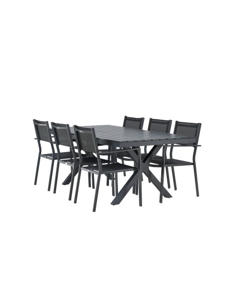 Matgrupp Garcia med Copacabana matstolar, 200 × 100 cm