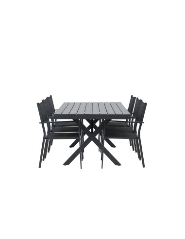 Matgrupp Garcia med Copacabana matstolar, 200 × 100 cm