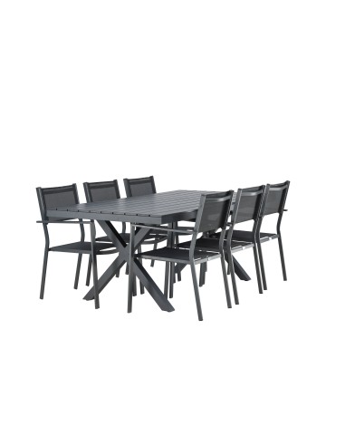 Matgrupp Garcia med Copacabana matstolar, 200 × 100 cm