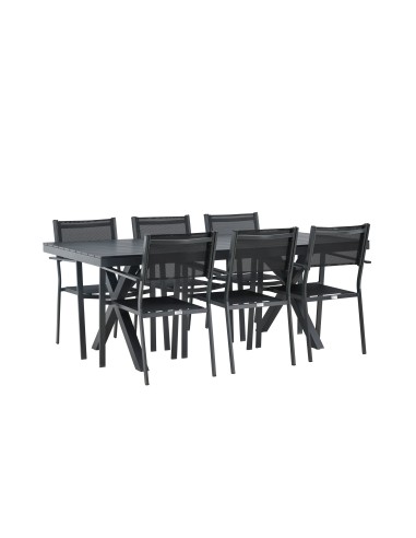 Matgrupp Garcia med Copacabana matstolar, 200 × 100 cm
