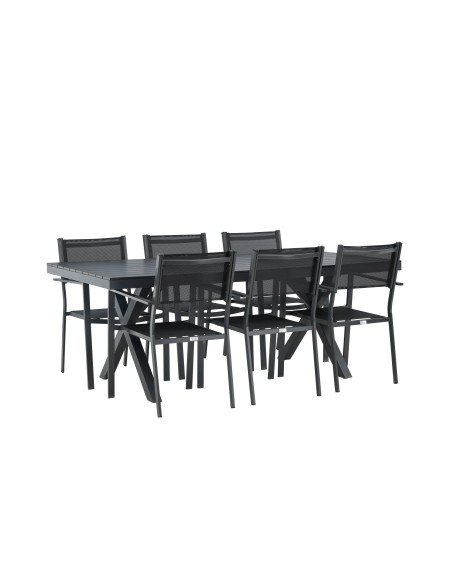 Matgrupp Garcia med Copacabana matstolar, 200 × 100 cm