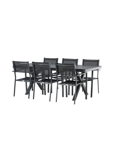 Matgrupp Garcia med Copacabana matstolar, 200 × 100 cm
