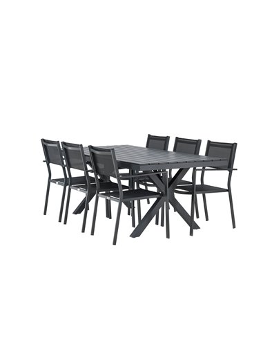 Matgrupp Garcia med Copacabana matstolar, 200 × 100 cm