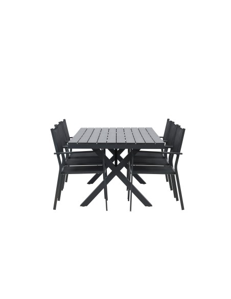 Matgrupp Garcia med Copacabana matstolar, 200 × 100 cm