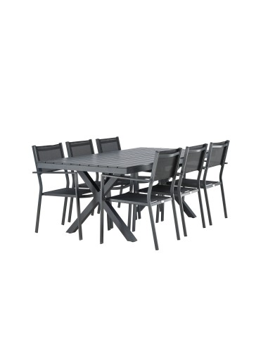Matgrupp Garcia med Copacabana matstolar, 200 × 100 cm