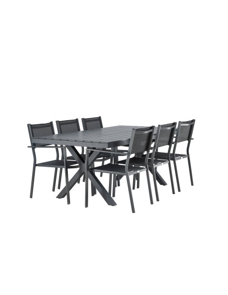 Matgrupp Garcia med Copacabana matstolar, 200 × 100 cm