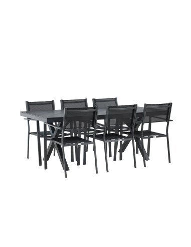 Matgrupp Garcia med Copacabana matstolar, 200 × 100 cm