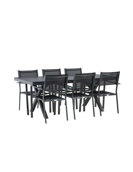 Matgrupp Garcia med Copacabana matstolar, 200 × 100 cm