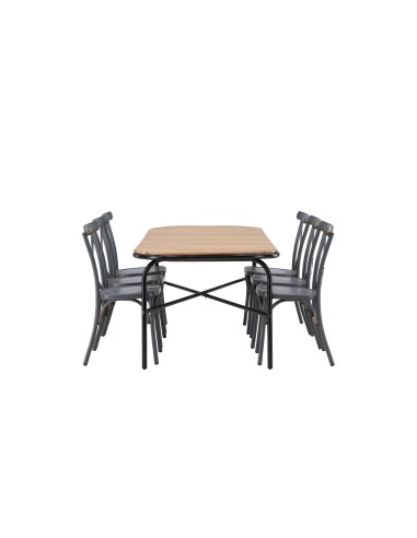 Matgrupp Holmbeck med Tablas matstolar, 200 × 90 cm