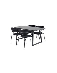 Matgrupp Inca med Arrow matstolar, 160 × 85 cm 2