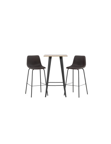 Matgrupp Tempe med Alexi matstolar, 60 × 60 cm