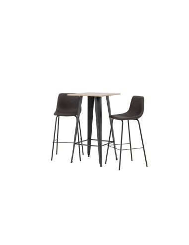Matgrupp Tempe med Alexi matstolar, 60 × 60 cm