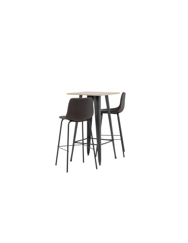Matgrupp Tempe med Alexi matstolar, 60 × 60 cm