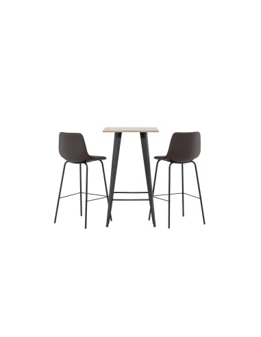 Matgrupp Tempe med Alexi matstolar, 60 × 60 cm