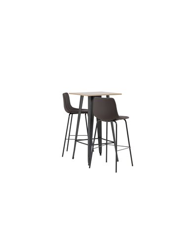 Matgrupp Tempe med Alexi matstolar, 60 × 60 cm