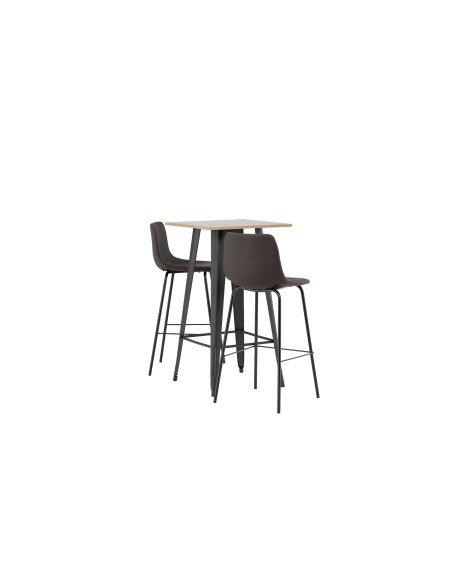 Matgrupp Tempe med Alexi matstolar, 60 × 60 cm