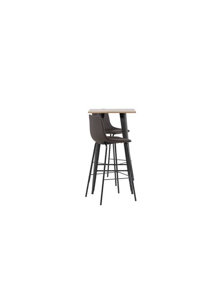 Matgrupp Tempe med Alexi matstolar, 60 × 60 cm