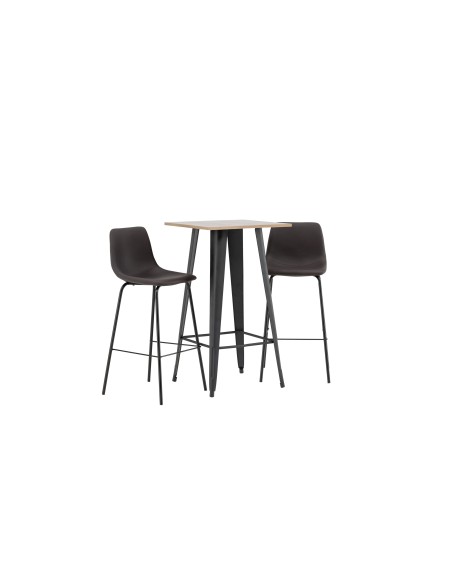 Matgrupp Tempe med Alexi matstolar, 60 × 60 cm