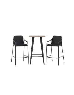 Matgrupp Tempe med Tvist matstolar, 60 × 60 cm