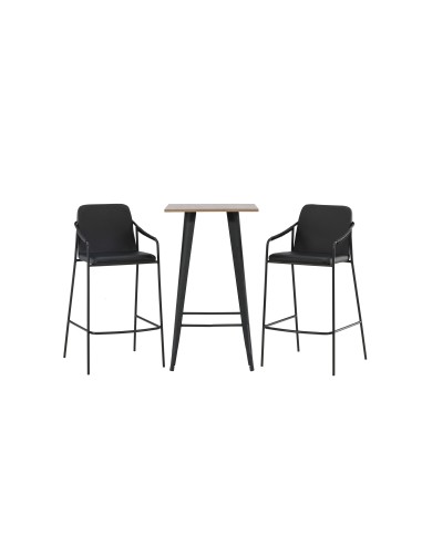 Matgrupp Tempe med Tvist matstolar, 60 × 60 cm