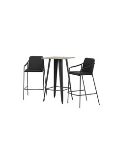 Matgrupp Tempe med Tvist matstolar, 60 × 60 cm 2