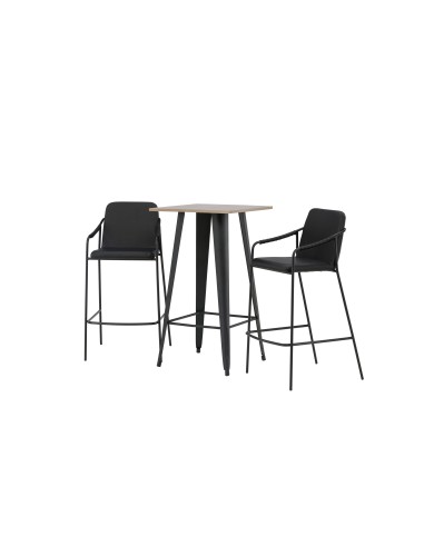 Matgrupp Tempe med Tvist matstolar, 60 × 60 cm