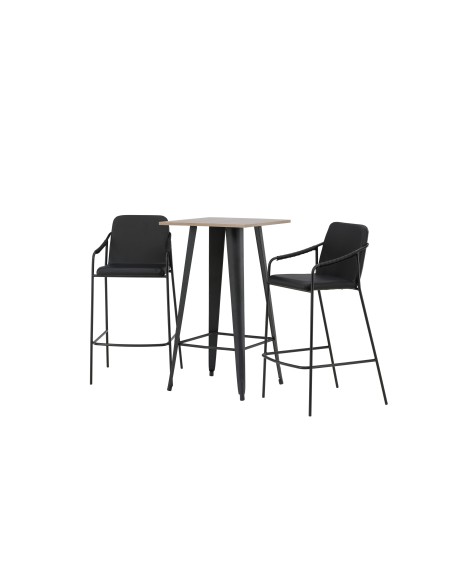 Matgrupp Tempe med Tvist matstolar, 60 × 60 cm