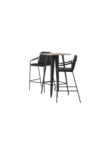Matgrupp Tempe med Tvist matstolar, 60 × 60 cm