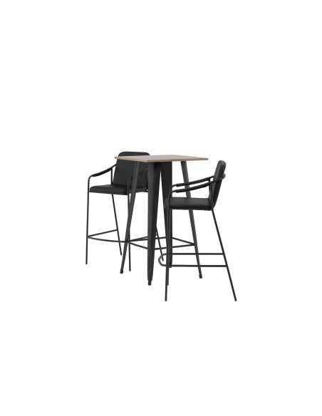 Matgrupp Tempe med Tvist matstolar, 60 × 60 cm