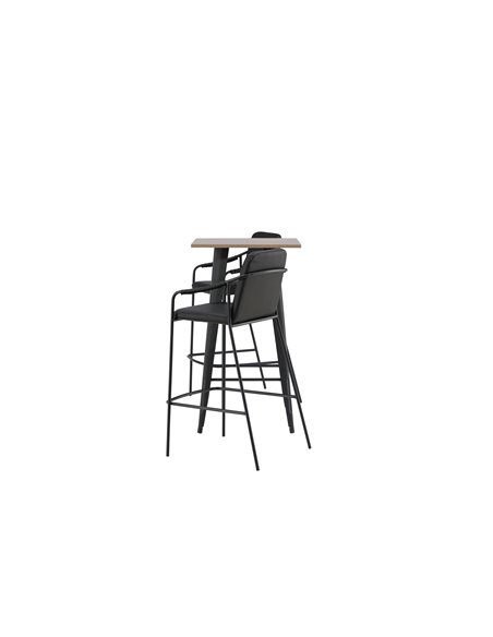 Matgrupp Tempe med Tvist matstolar, 60 × 60 cm