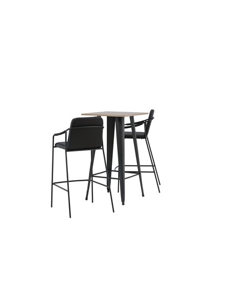 Matgrupp Tempe med Tvist matstolar, 60 × 60 cm