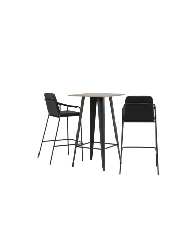 Matgrupp Tempe med Tvist matstolar, 60 × 60 cm