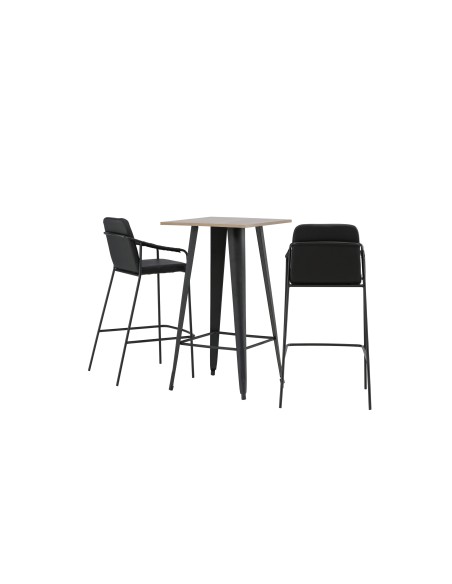 Matgrupp Tempe med Tvist matstolar, 60 × 60 cm