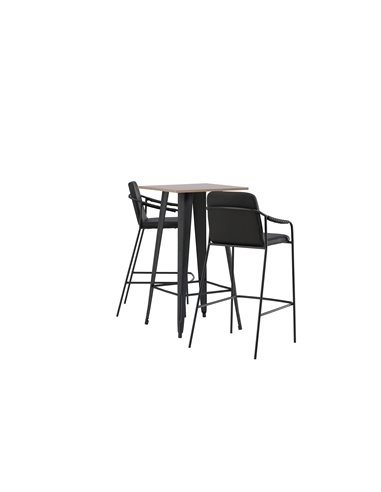 Matgrupp Tempe med Tvist matstolar, 60 × 60 cm