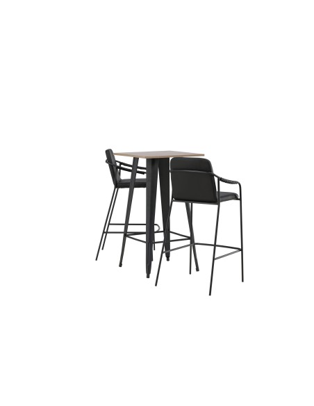Matgrupp Tempe med Tvist matstolar, 60 × 60 cm