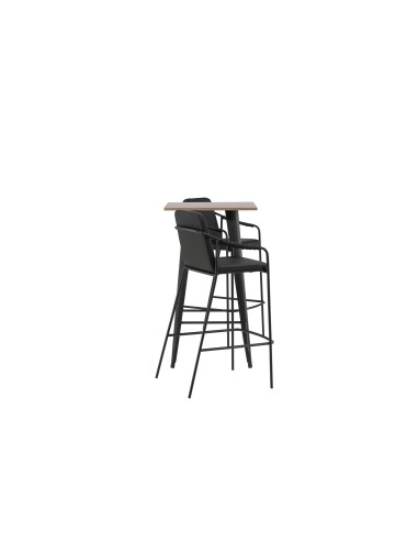 Matgrupp Tempe med Tvist matstolar, 60 × 60 cm