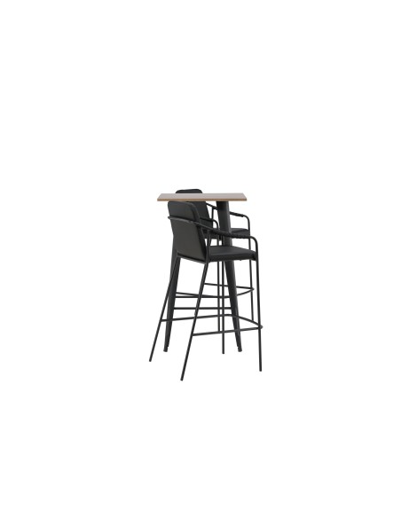 Matgrupp Tempe med Tvist matstolar, 60 × 60 cm