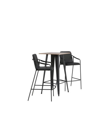 Matgrupp Tempe med Tvist matstolar, 60 × 60 cm