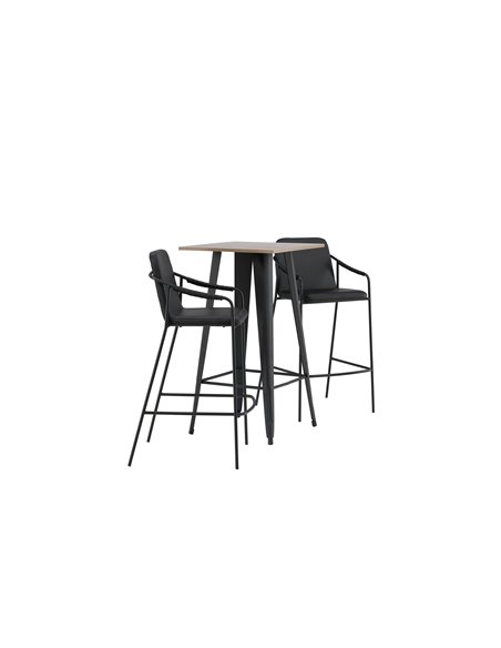 Matgrupp Tempe med Tvist matstolar, 60 × 60 cm