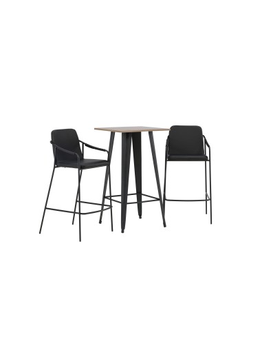 Matgrupp Tempe med Tvist matstolar, 60 × 60 cm