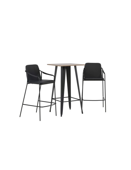 Matgrupp Tempe med Tvist matstolar, 60 × 60 cm