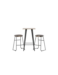 Matgrupp Tempe med Ozark matstolar, 60 × 60 cm